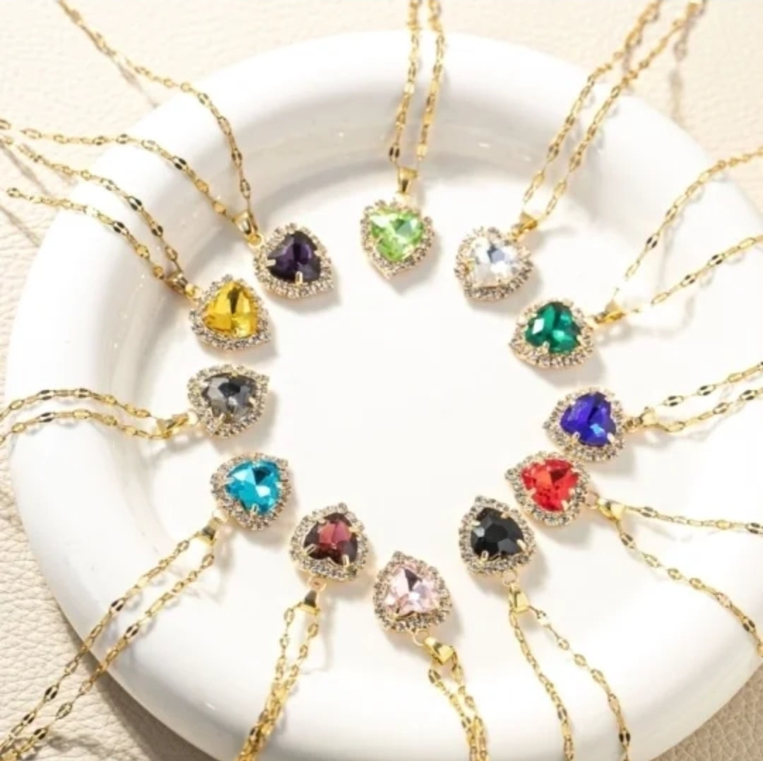 Collana "Amelia" con Pendente Cuore In zircone